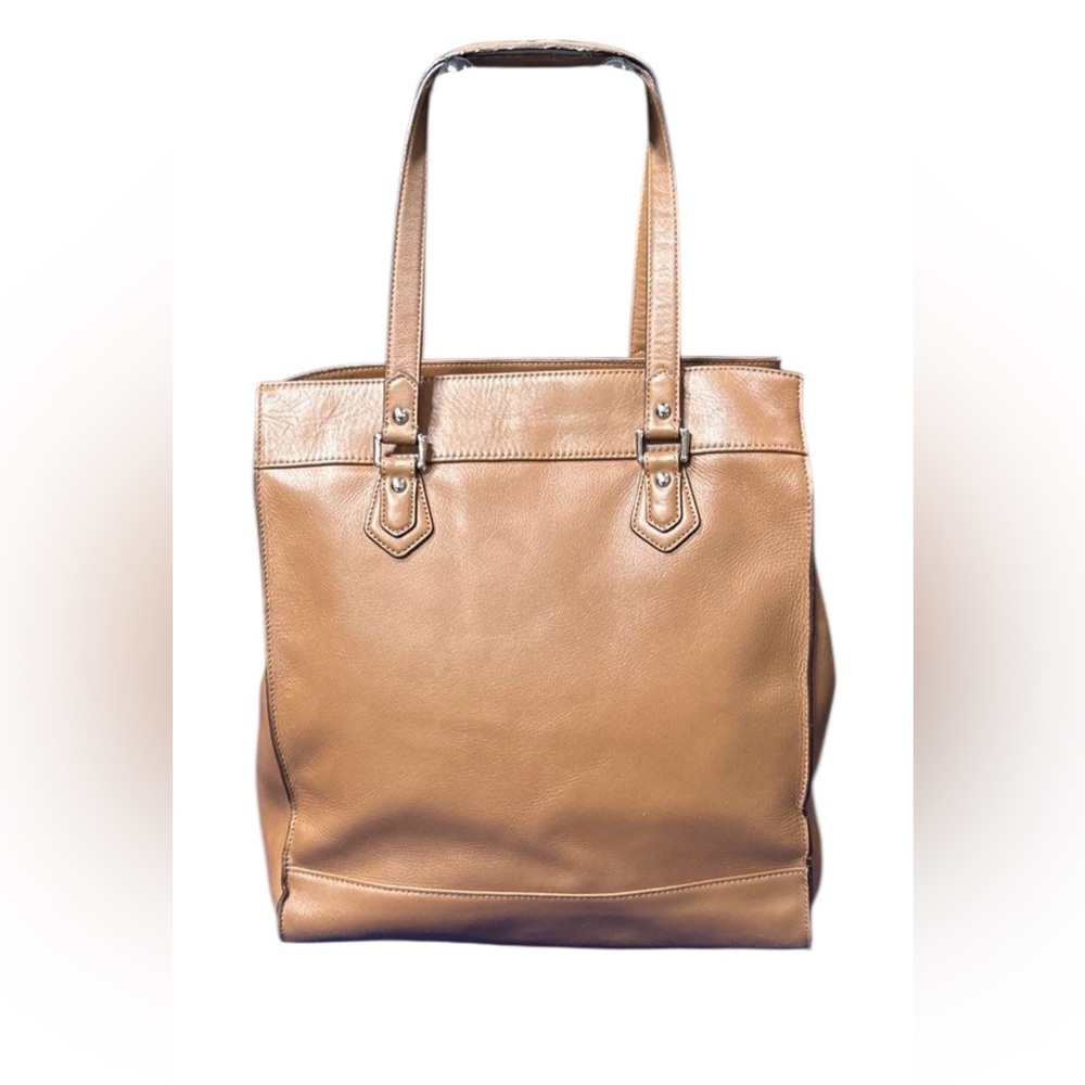Coach Tan Leather Tote Bag - Picture 2 of 7